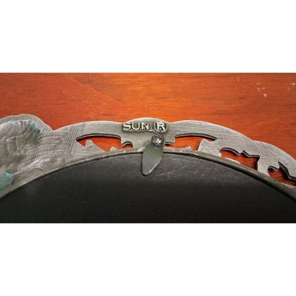 Frame Photo Picture Silver Metal Pewter Cherubs Art Nouveau Cottage Core - Picture 5 of 6